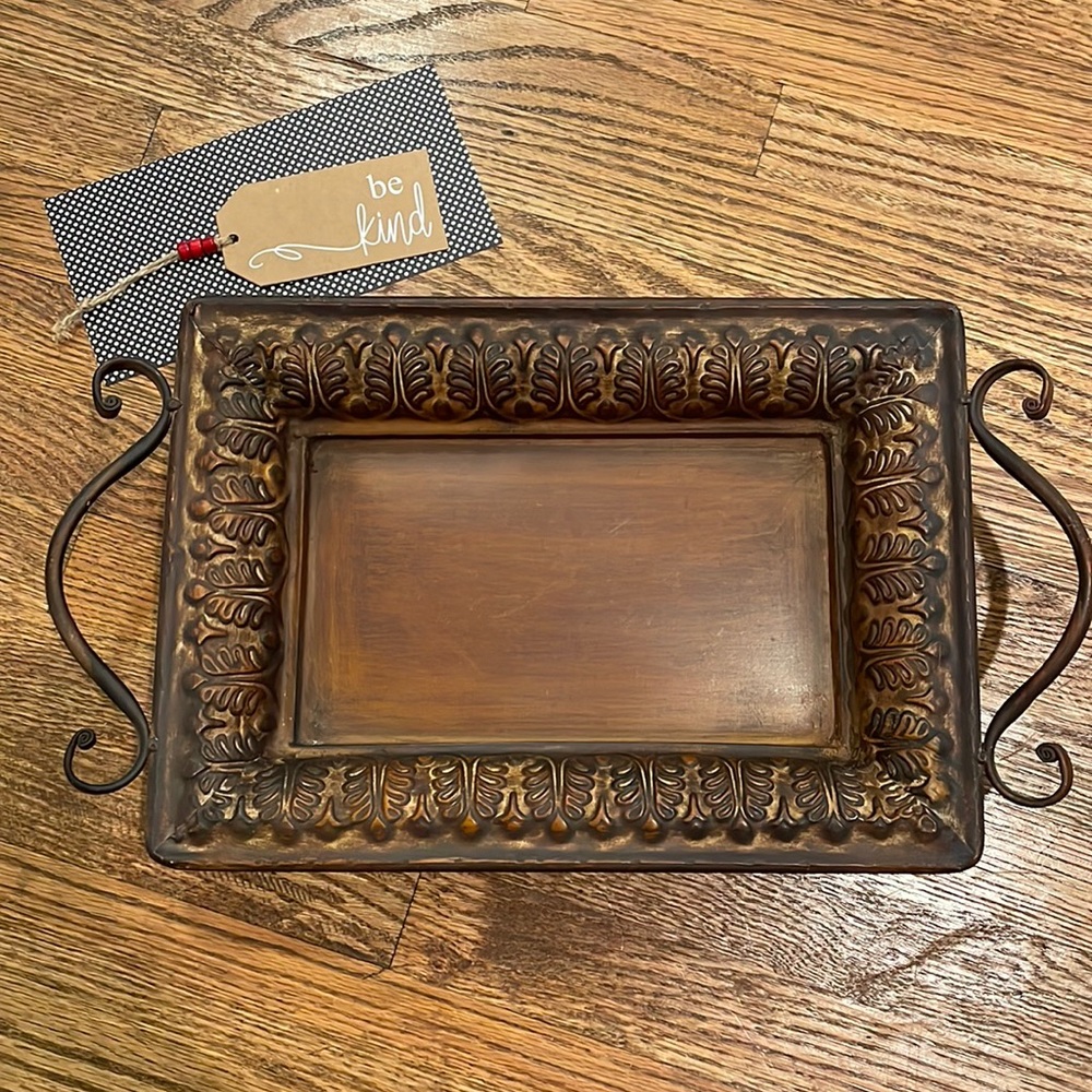 Brown Metal Tray